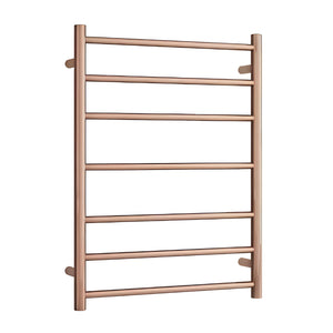 THERMOGROUP ROUND HEATED LADDER RAIL POLISHED ROSE GOLD 800MM