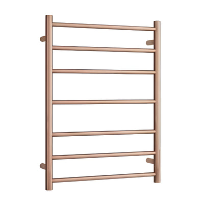 THERMOGROUP ROUND HEATED LADDER RAIL POLISHED ROSE GOLD 800MM