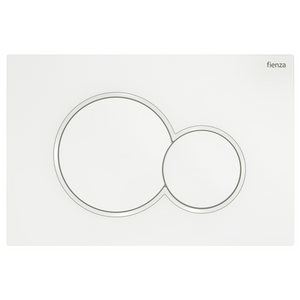 FIENZA SIGMA ROUND BUTTON FLUSH PLATE 246MM MATTE WHITE