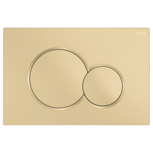 FIENZA SIGMA ROUND BUTTON FLUSH PLATE 246MM URBAN BRASS