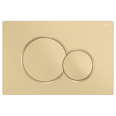 FIENZA SIGMA ROUND BUTTON FLUSH PLATE 246MM URBAN BRASS