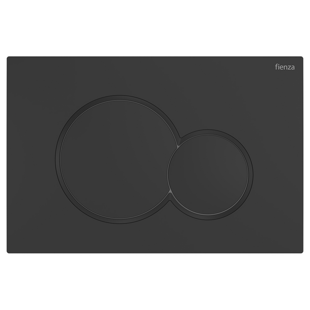 FIENZA SIGMA ROUND BUTTON FLUSH PLATE 246MM MATTE BLACK