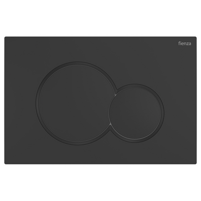 FIENZA SIGMA ROUND BUTTON FLUSH PLATE 246MM MATTE BLACK