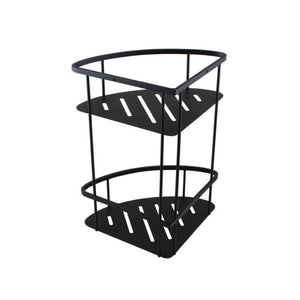 AQUAPERLA IVANO SHOWER SHELF 380MM BLACK