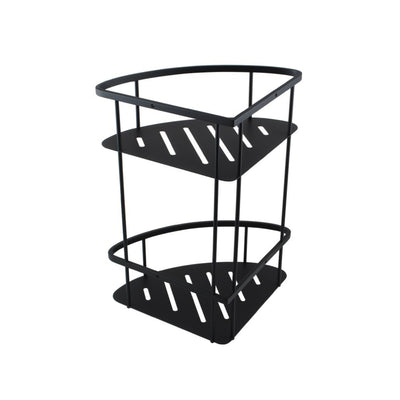 AQUAPERLA IVANO SHOWER SHELF 380MM BLACK