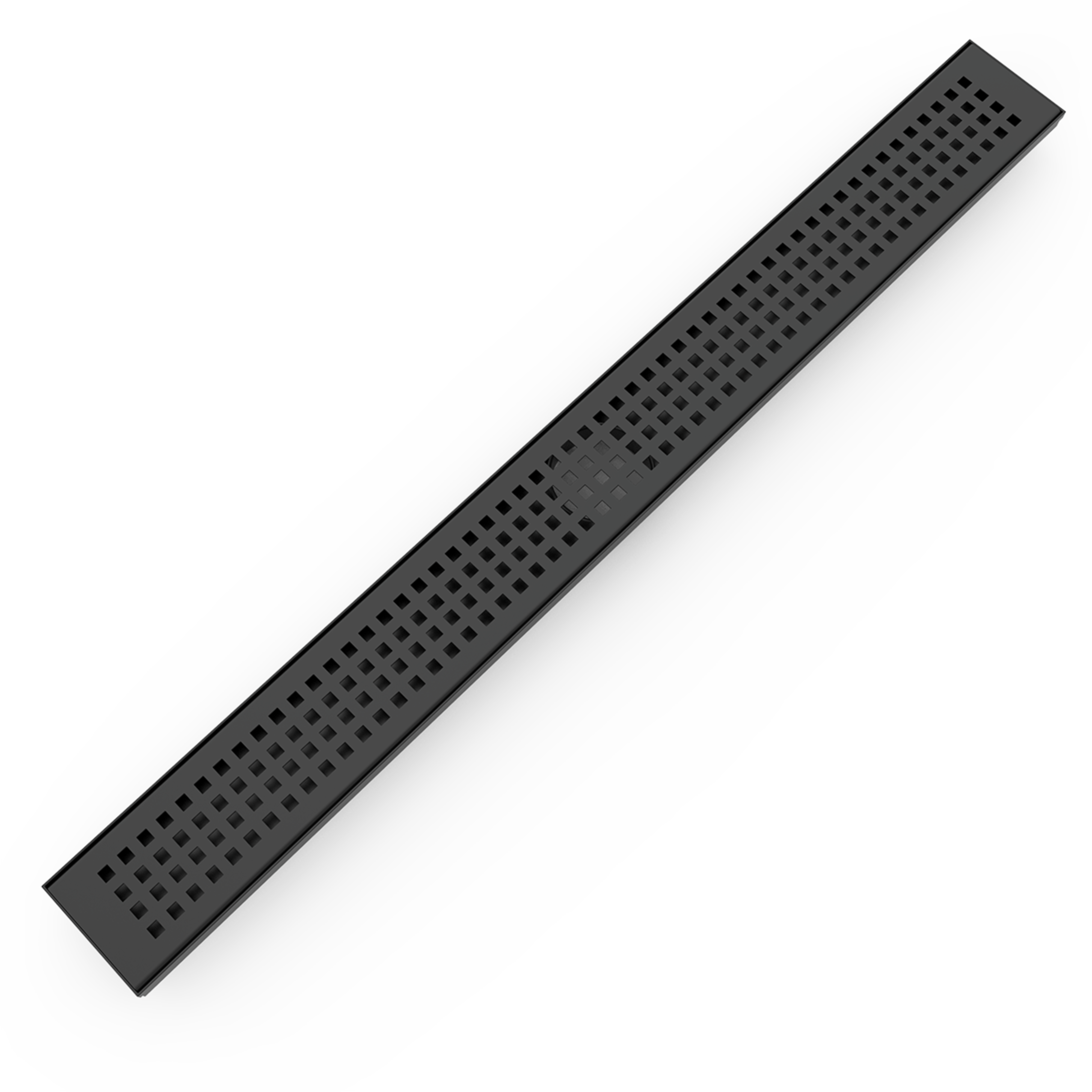 BELLA VISTA BUILDERS SQUARE PATTERN SHOWER GRATE BLACK (AVAILABLE IN MULTIPLE SIZES)