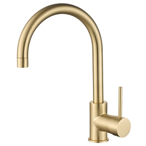 HELLYCAR IDEAL SINK MIXER 326MM BRUSHED GOLD