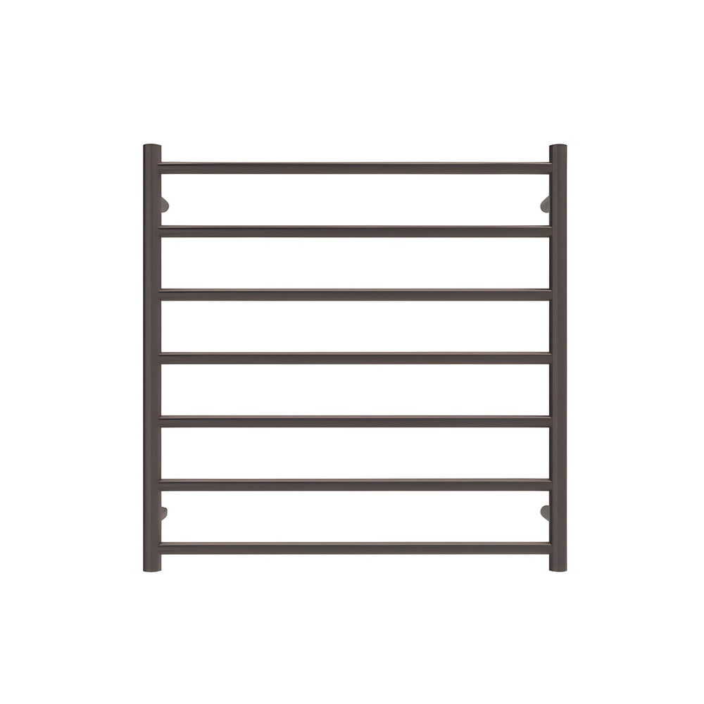 LINSOL ALLEGRA 7 BAR HEATED TOWEL RAIL GUN METAL 750MM