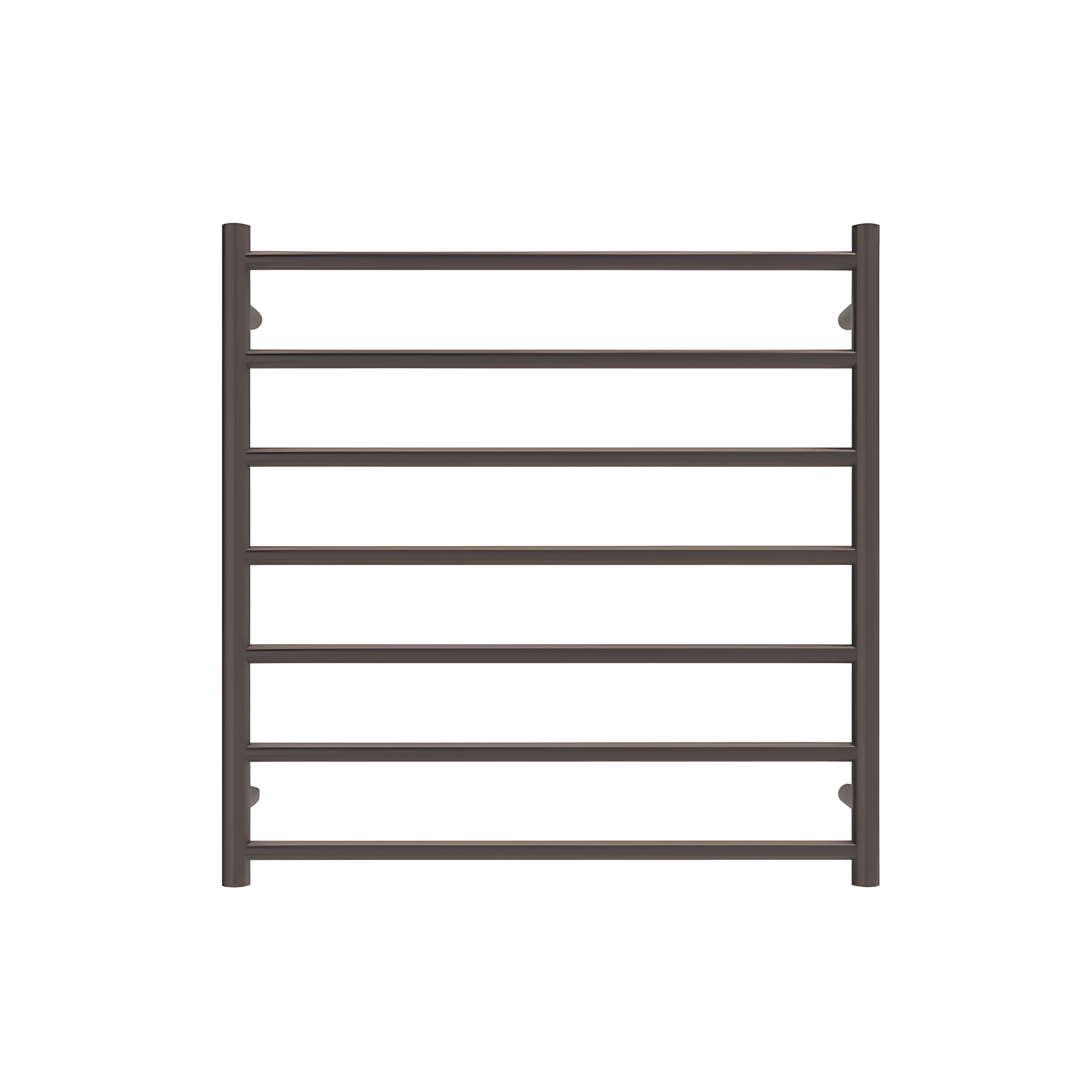 LINSOL ALLEGRA 7 BAR HEATED TOWEL RAIL GUN METAL 750MM