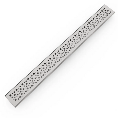 BELLA VISTA PROJECT R-PATTERN SHOWER GRATE STAINLESS STEEL (AVAILABLE IN MULTIPLE SIZES)