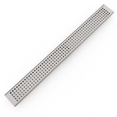 BELLA VISTA PROJECT SQUARE PATTERN SHOWER GRATE STAINLESS STEEL (AVAILABLE IN MULTIPLE SIZES)