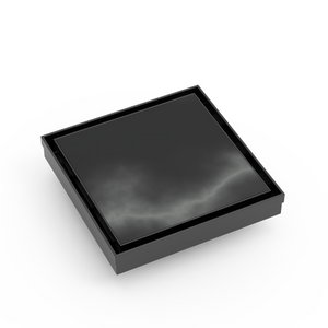 BELLA VISTA PROJECT TILE INSERT MINI SHOWER GRATE BLACK (AVAILABLE IN 50MM AND 90MM OUTLET)