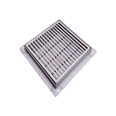 BELLA VISTA ZENON AU-PATTERN MINI SHOWER GRATE 170MM STAINLESS STEEL
