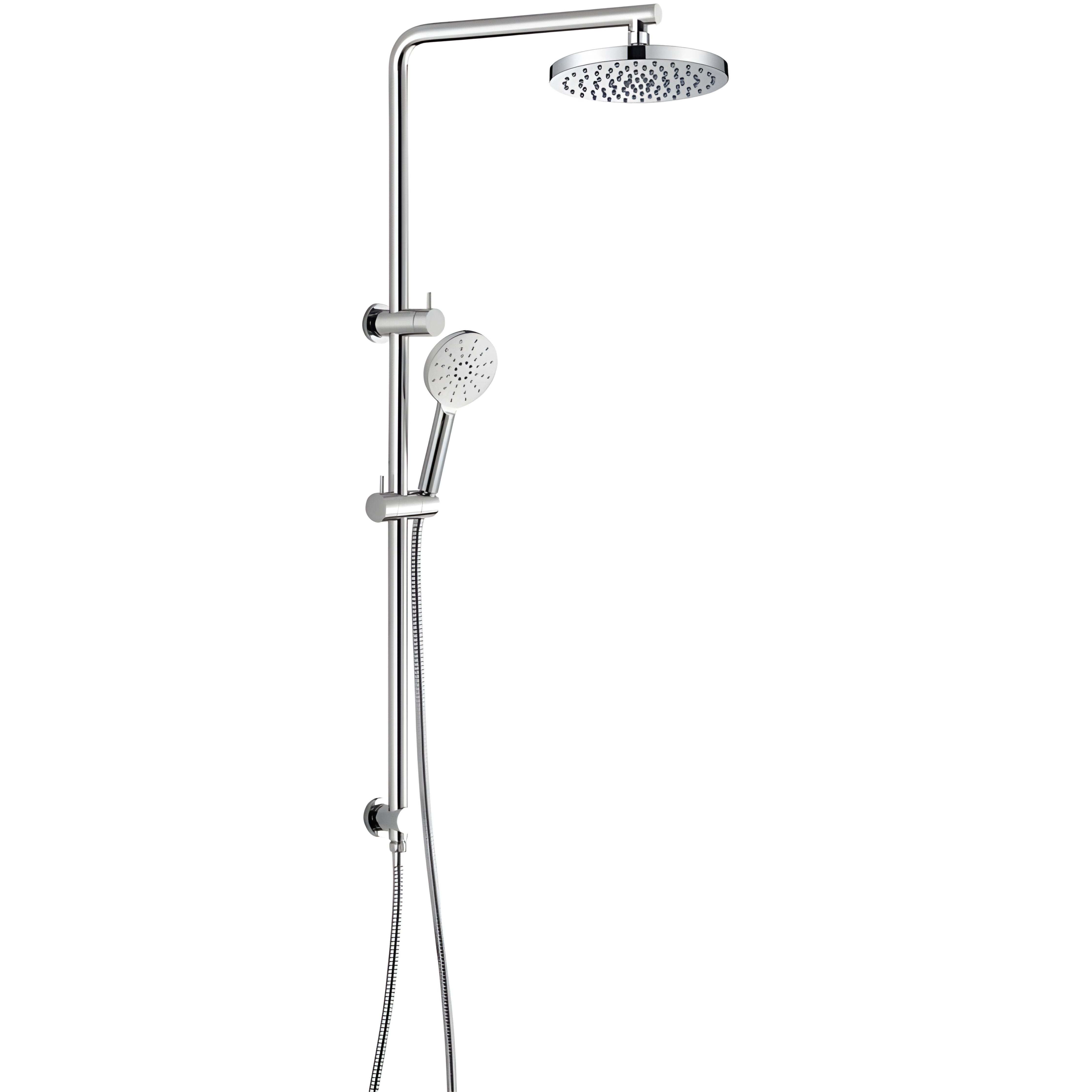 IKON CORA ROUND MULTI FUNCTION SHOWER SET CHROME