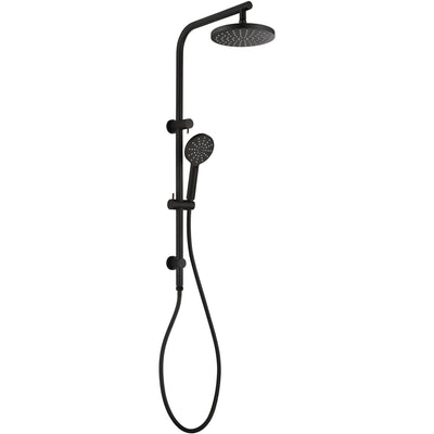 IKON CORA ROUND MULTI FUNCTION SHOWER SET MATTE BLACK