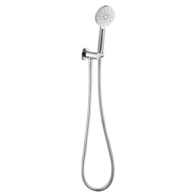IKON CORA ROUND HAND SHOWER ON WALL OUTLET BRACKET CHROME