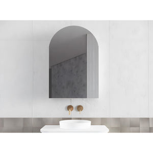 RIVA LONDON MATTE WHITE SHAVING CABINET 600X870MM