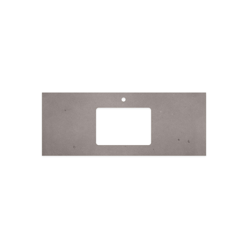 FIENZA URBAN CRETE SILICA FREE RECTANGULAR DEPTH STONE BENCHTOP WITH SINGLE UNDERMOUNT BASIN HOLE & TAP HOLES (AVAILABLE IN 600MM, 750MM, 900MM, 1200MM, 1500MM AND 1800MM)