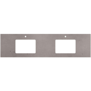 FIENZA URBAN CRETE SILICA FREE RECTANGULAR DEPTH STONE BENCHTOP WITH DOUBLE UNDERMOUNT BASIN HOLE & TAP HOLES (AVAILABLE IN 1500MM AND 1800MM)