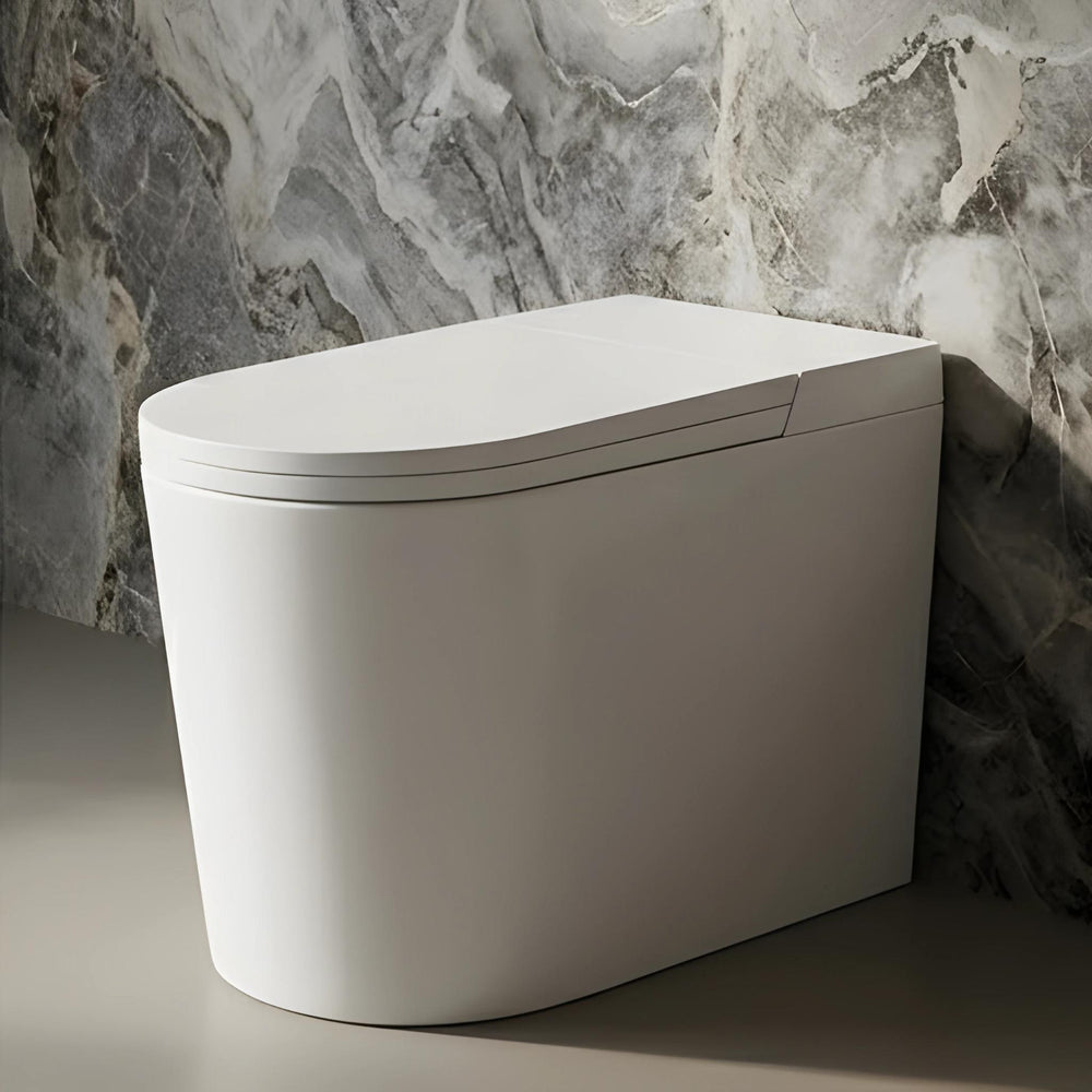 VITO BYRON SMART INTEGRATED TOILET WITH REMOTE CONTROLLED BIDET GLOSS WHITE