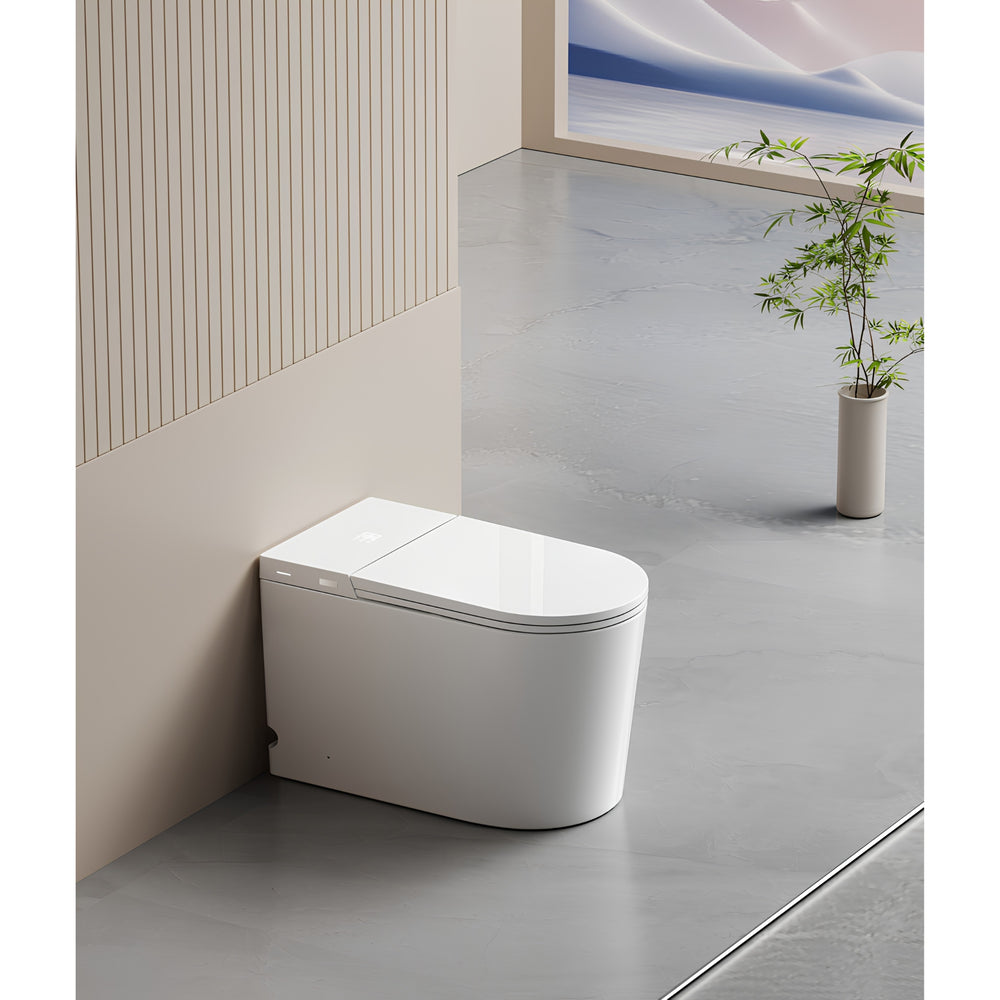 VITO BYRON SMART INTEGRATED TOILET WITH REMOTE CONTROLLED BIDET GLOSS WHITE