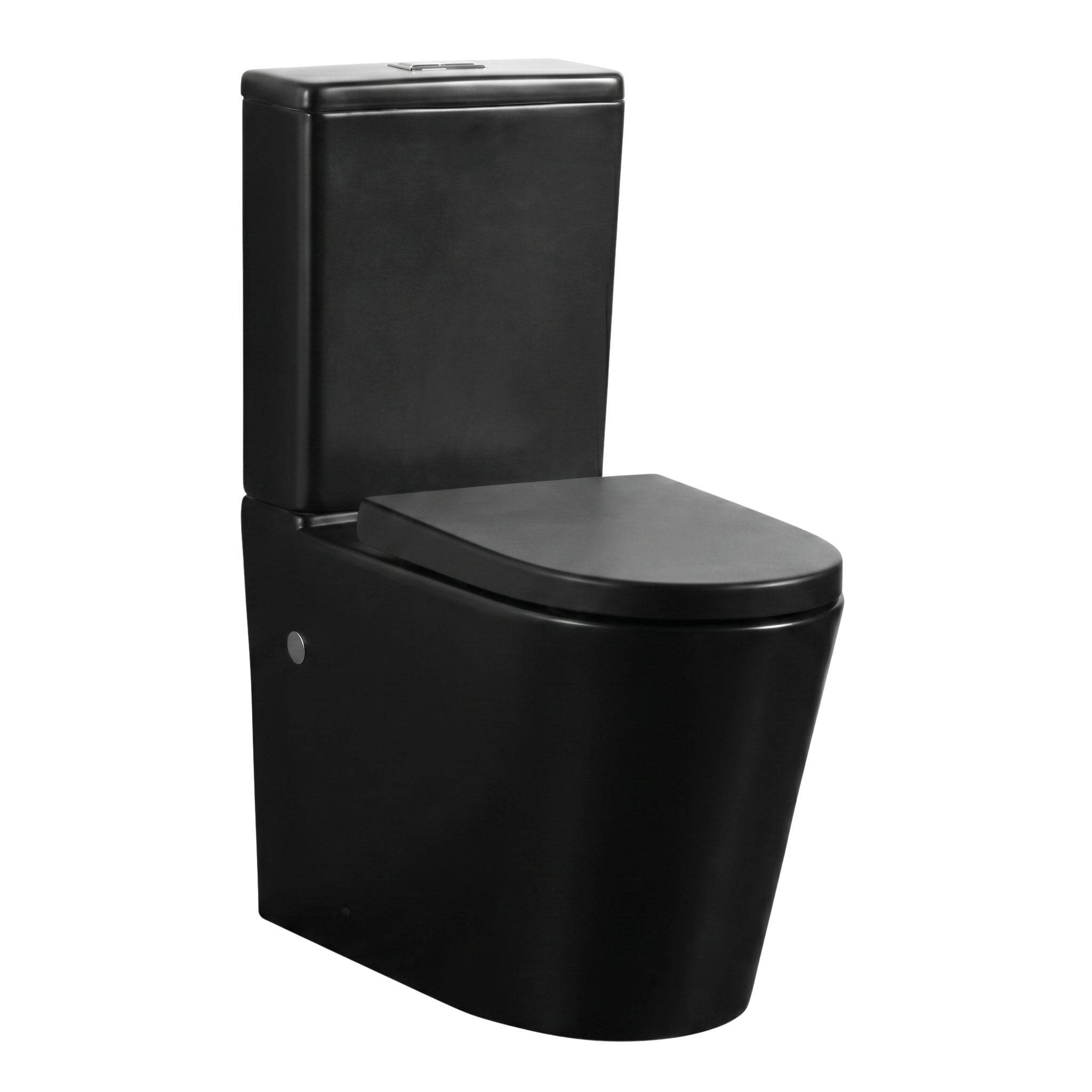 VITO ROLAND RIMLESS BACK TO WALL TOILET SUITE MATTE BLACK