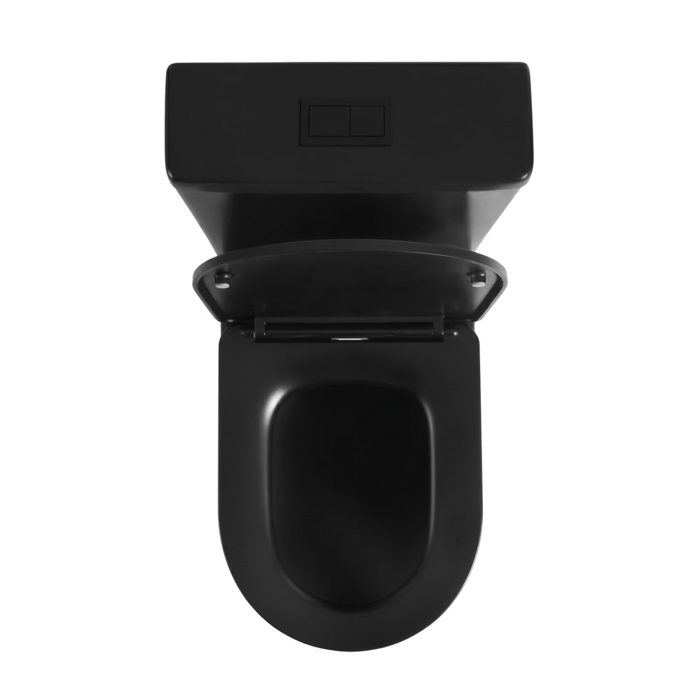 VITO ROLAND RIMLESS BACK TO WALL TOILET SUITE MATTE BLACK
