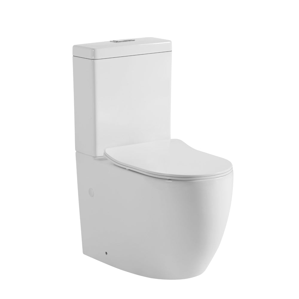 VITO TAHLIA TORNADO BACK TO WALL TOILET SUITE GLOSS WHITE