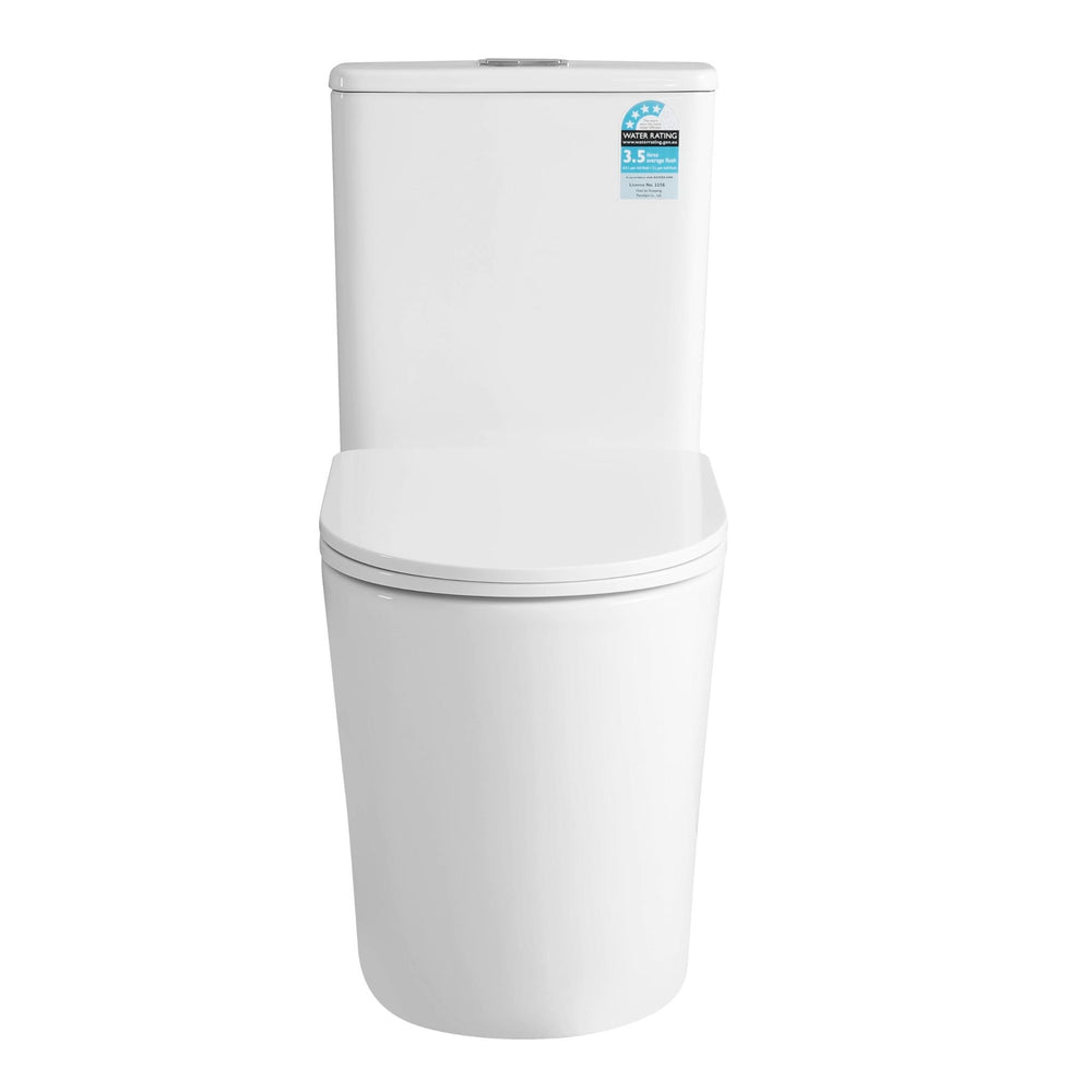 VITO ALORA RIMLESS BACK TO WALL TOILET SUITE GLOSS WHITE