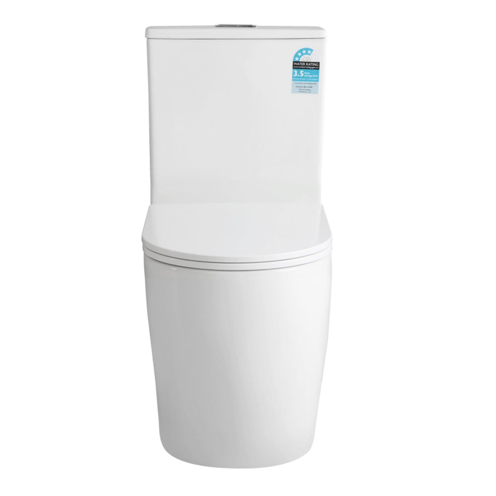 VITO DUNE RIMLESS BACK TO WALL TOILET SUITE GLOSS WHITE