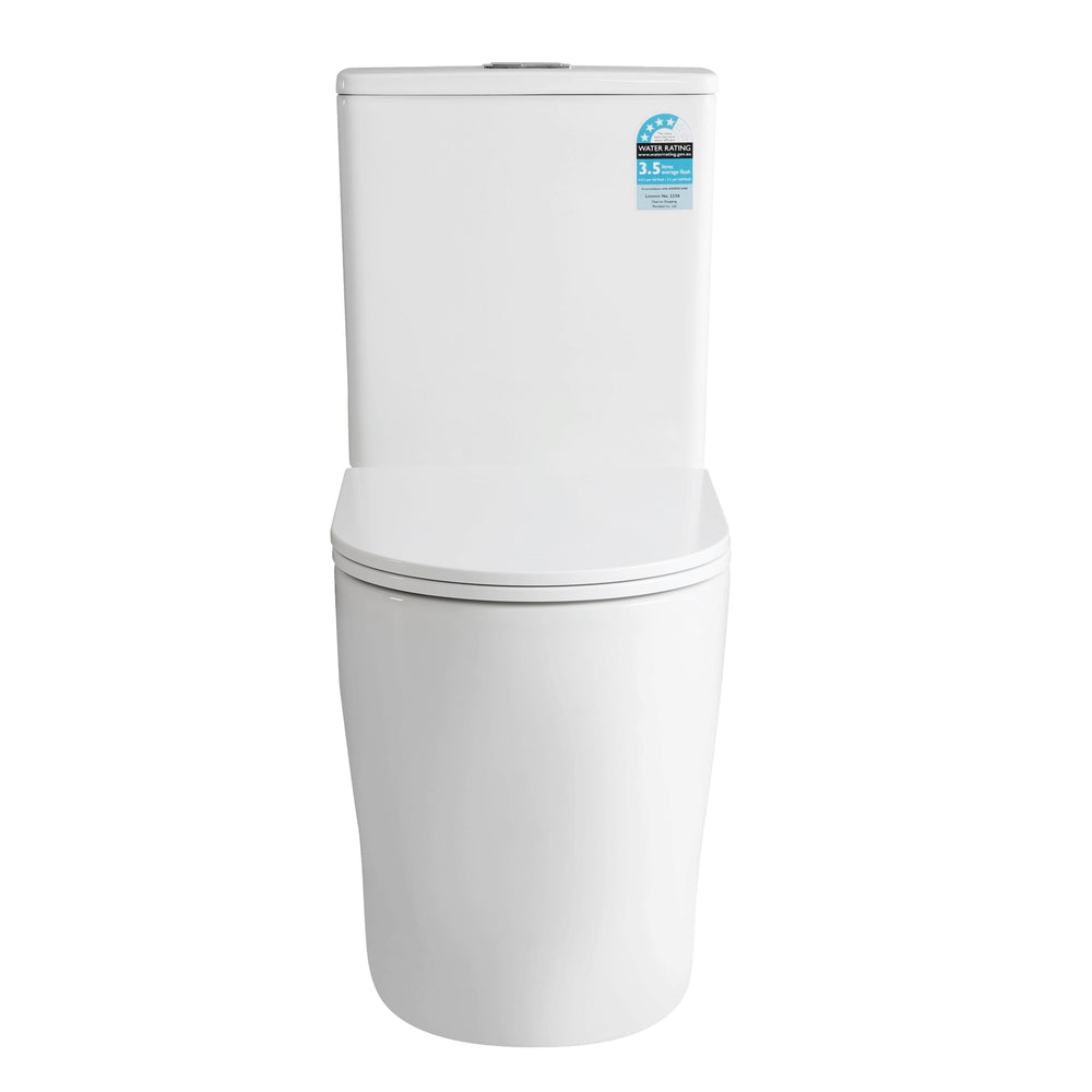 VITO LUMIA RIMLESS BACK TO WALL TOILET SUITE GLOSS WHITE
