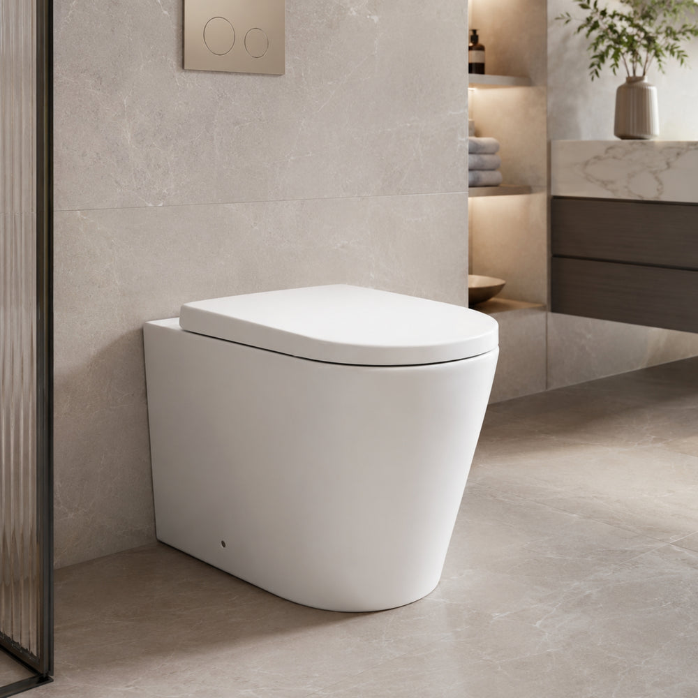 VITO JILL RIMLESS WALL FACED TOILET PAN MATTE WHITE