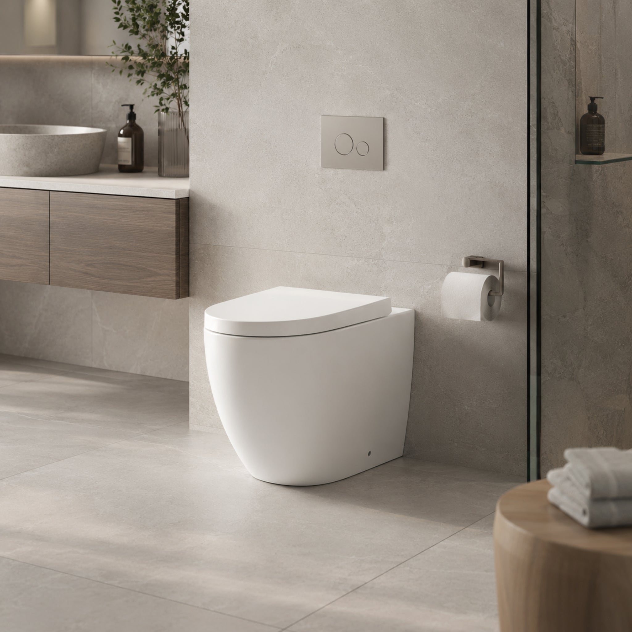 VITO VEX TORNADO WALL FACED TOILET PAN GLOSS WHITE