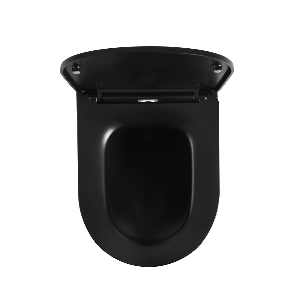 VITO RAINIA RIMLESS WALL HUNG TOILET PAN MATTE BLACK