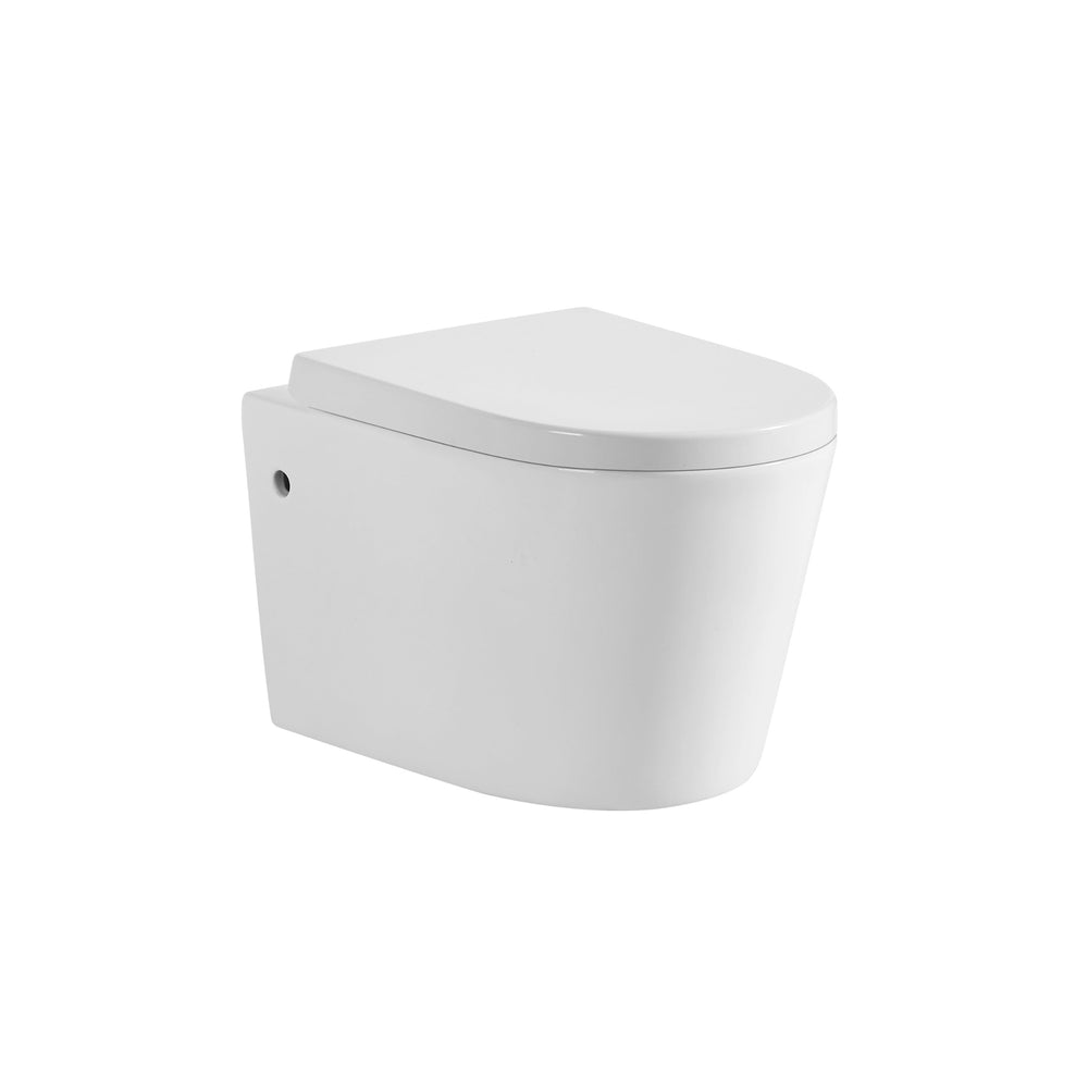 VITO RAINIA RIMLESS WALL HUNG TOILET PAN GLOSS WHITE