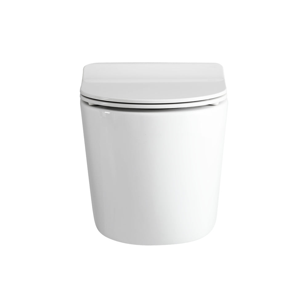 VITO AQUALIS RIMLESS WALL HUNG TOILET PAN GLOSS WHITE