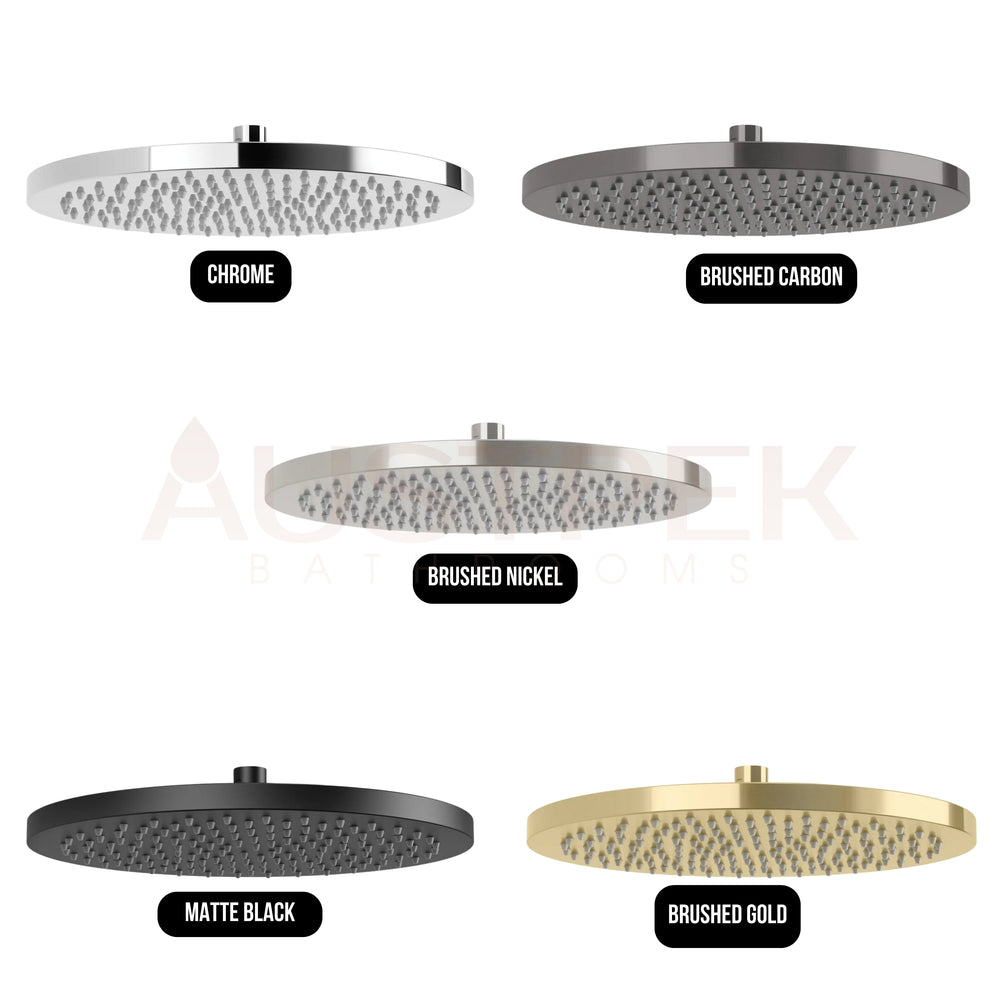 PHOENIX VIVID SHOWER ROSE ROUND 300MM BRUSHED CARBON