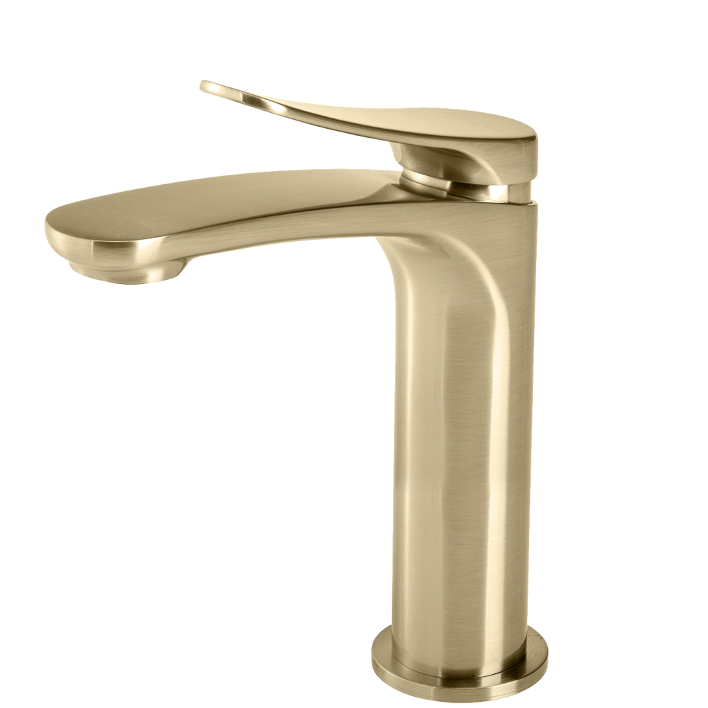 OLIVERI VERONA LEAD FREE BASIN MIXER 194MM CLASSIC GOLD
