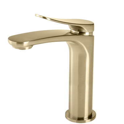 OLIVERI VERONA LEAD FREE BASIN MIXER 194MM CLASSIC GOLD