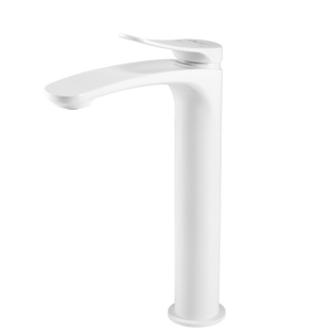 OLIVERI VERONA TOWER BASIN MIXER 294MM WHITE