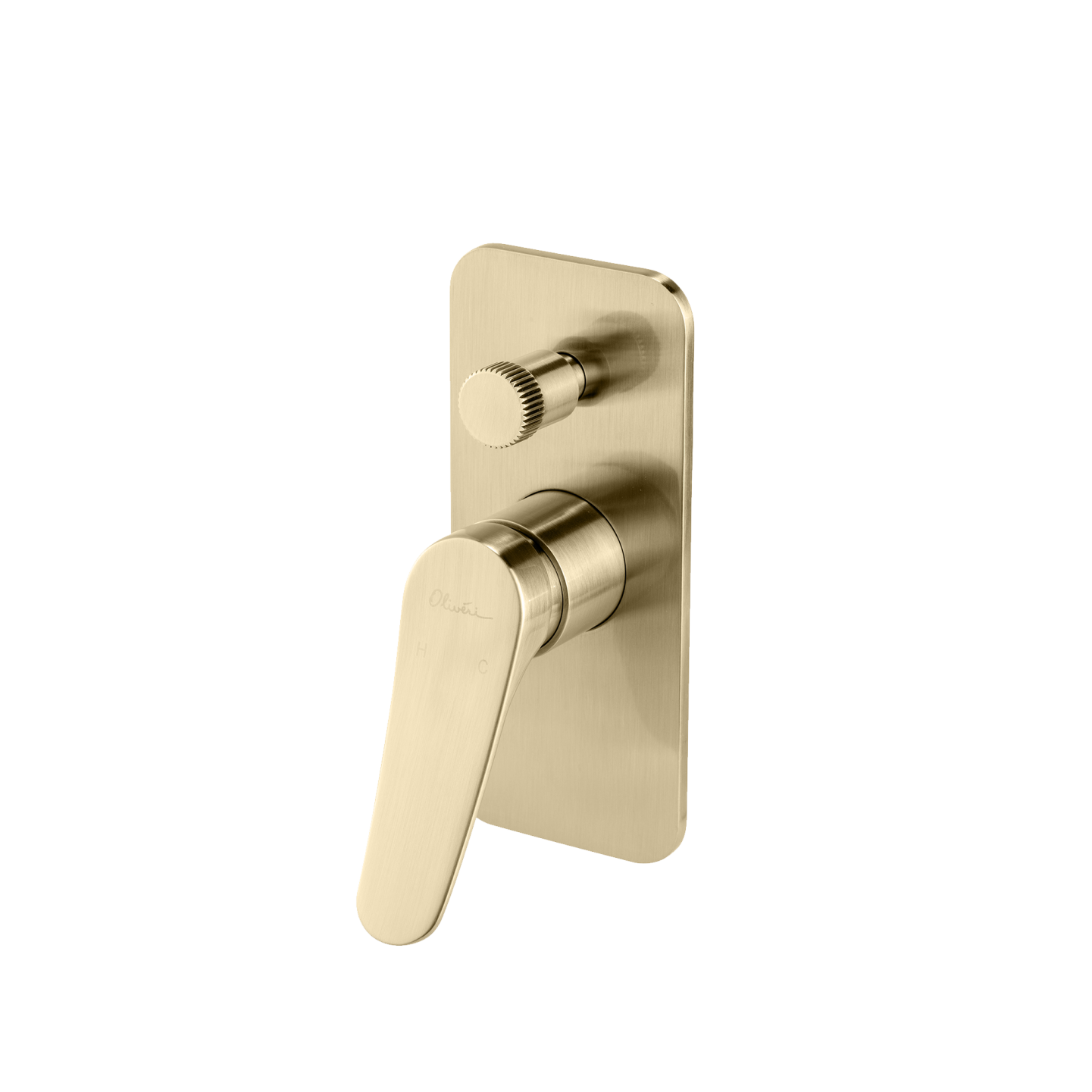 OLIVERI VERONA WALL MIXER WITH DIVERTER 180MM CLASSIC GOLD