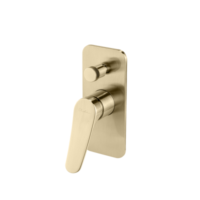 OLIVERI VERONA WALL MIXER WITH DIVERTER 180MM CLASSIC GOLD