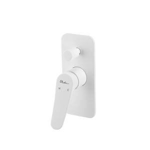 OLIVERI VERONA WALL MIXER WITH DIVERTER 180MM WHITE