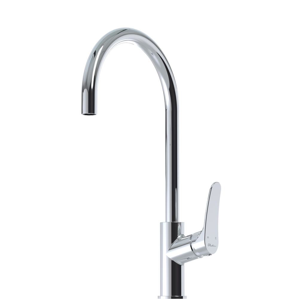 OLIVERI VERONA GOOSE NECK MIXER 431MM CHROME