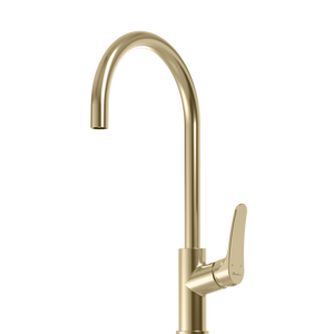 OLIVERI VERONA GOOSE NECK MIXER 431MM CLASSIC GOLD