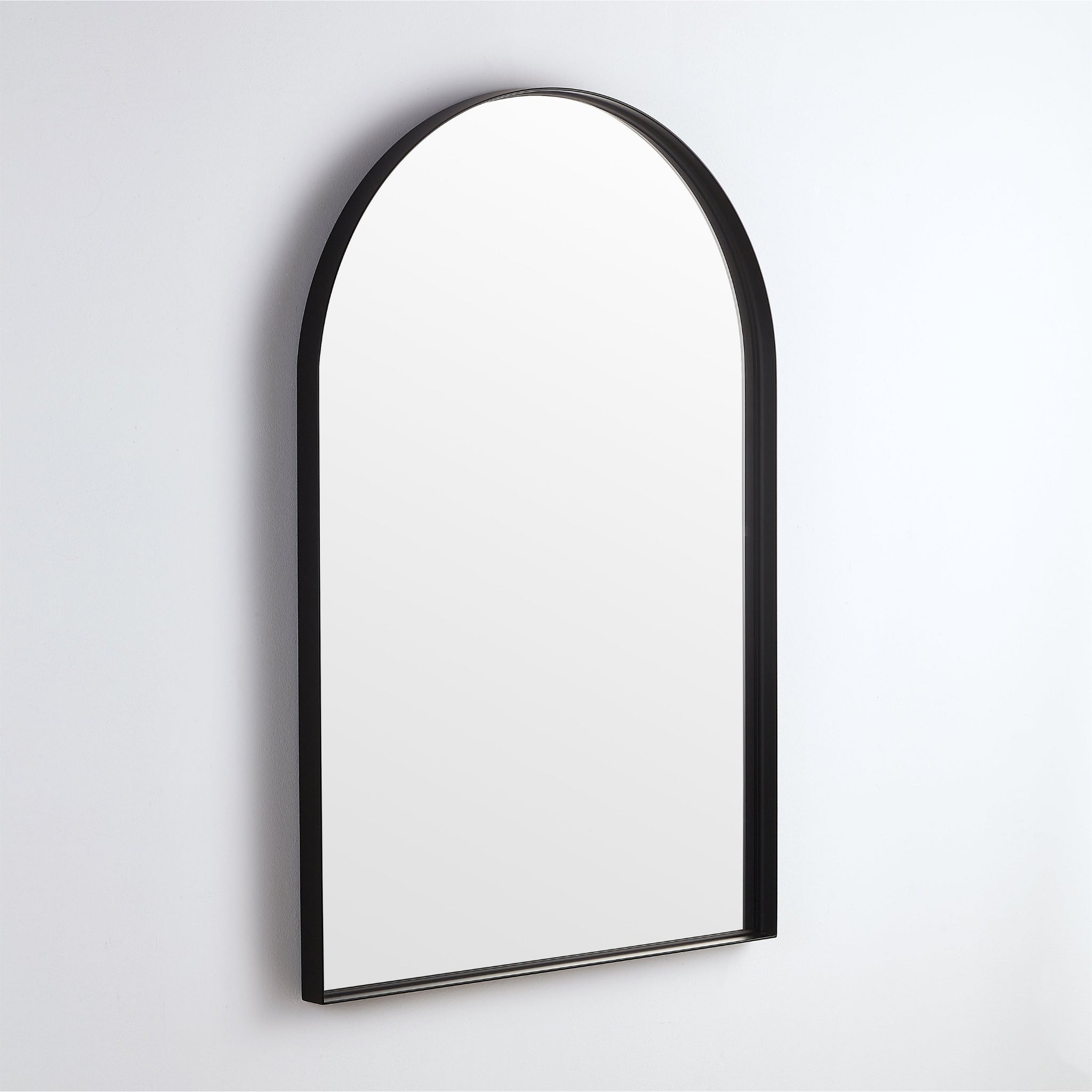 VITO VETRA ARCHED ALUMINUM FRAMED MIRROR MATTE BLACK 600X900MM
