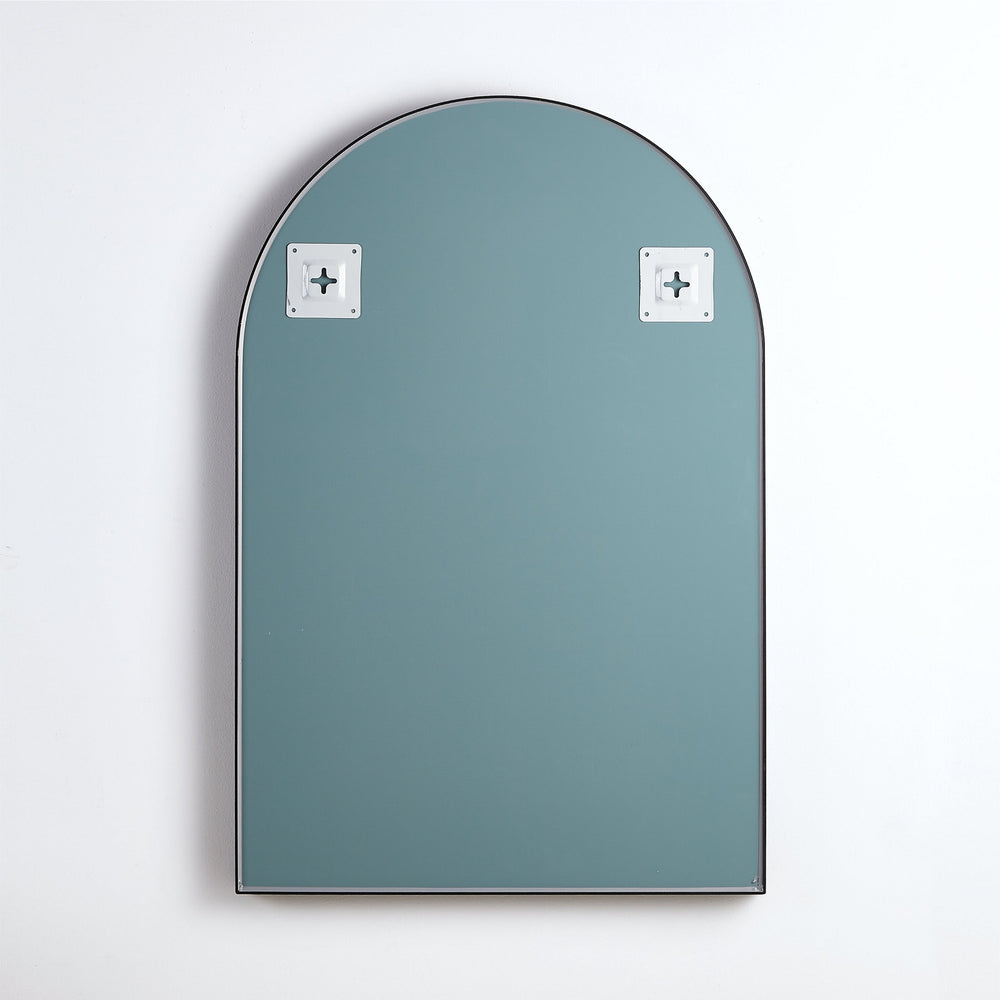VITO VETRA ARCHED ALUMINUM FRAMED MIRROR BRUSHED GOLD 600X900MM