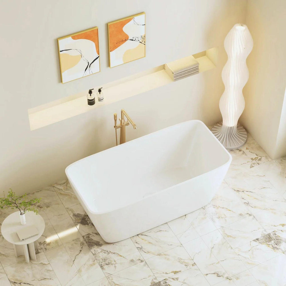 MERCIO VENICE FREESTANDING BATHTUB GLOSS WHITE 1500MM