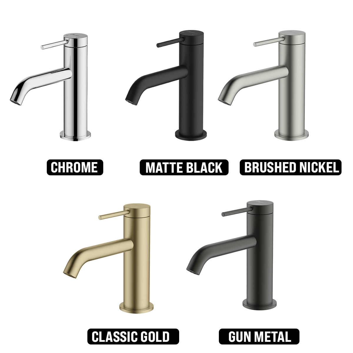 OLIVERI VENICE CURVED BASIN MIXER 153MM CHROME