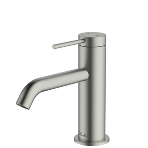 OLIVERI VENICE CURVED BASIN MIXER 153MM BRUSHED NICKEL